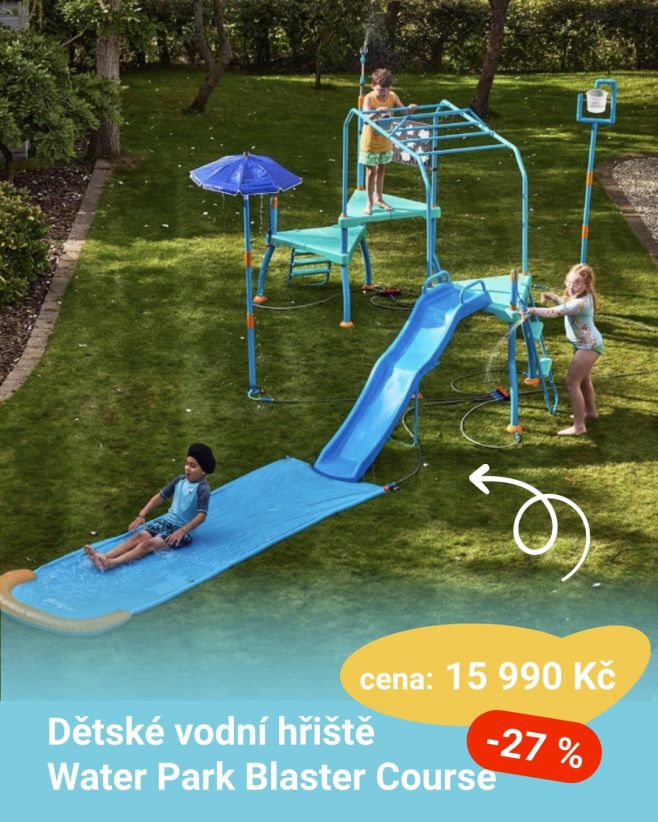 💦🚀 Největší letní jízda právě začíná! 🚀💦 Představujeme Water Park Blaster Course – dětské vodní hřiště, které promění vaši...