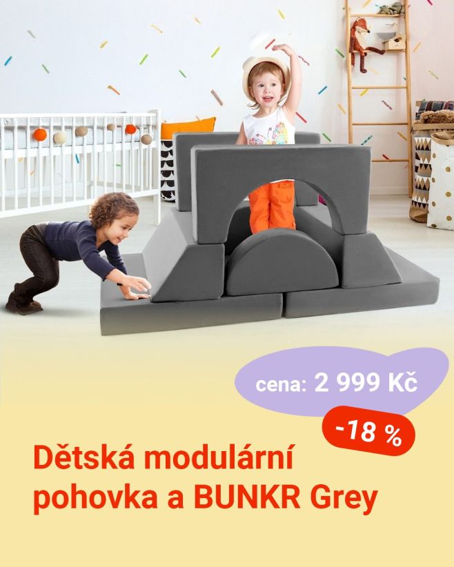 🛋️ Modulární pohovka & bunkr v jednom! Děti ji milují – na lenošení, stavění pevností i každodenní hraní. A když je čas na...